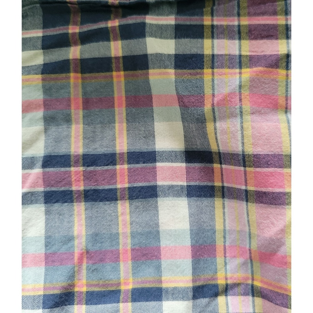 Polo Ralph Lauren Girls Plaid Shirt Dress Size 6 Pink Blue Cotton Long Sleeve - Picture 10 of 10